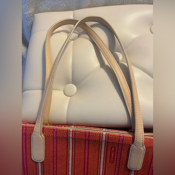 COACH Legacy Weekend Ticking Stripe Tote - Picture 8 of 12